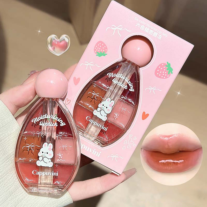 Lip Tint Korean - Paleta de Gloss Labial Espelhado em