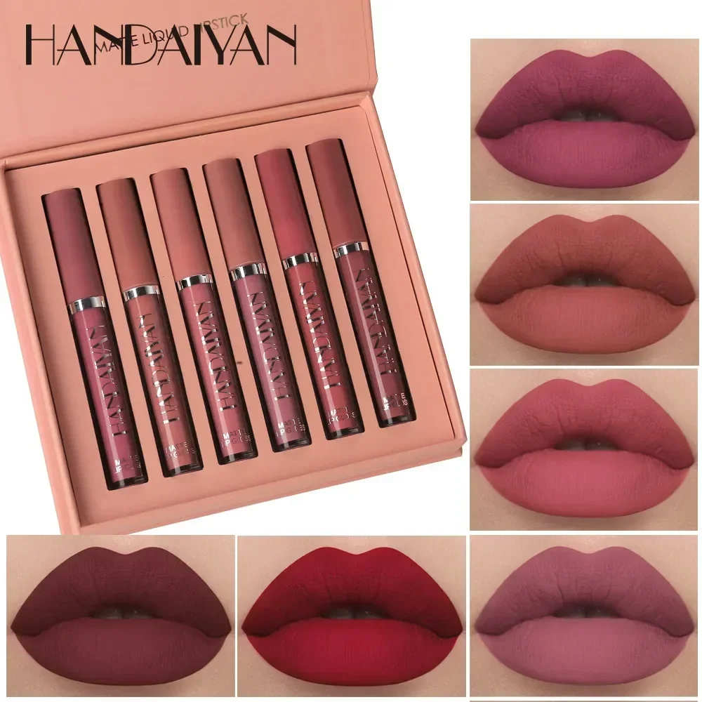Lip Tint Korean - HANDAIYAN 6 PCS Conjunto de batom