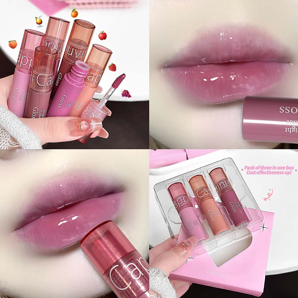 Conjunto de 3PCS de Gloss Labi - Lip Tint Korean avaliação e preço